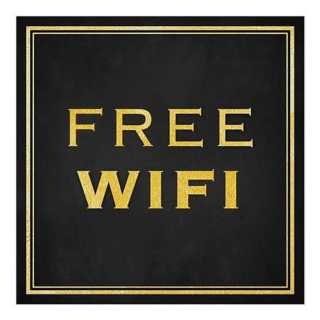 Cgsignlab | חלון Wifi -Classic Gold בחינם נצמד | 16 x16